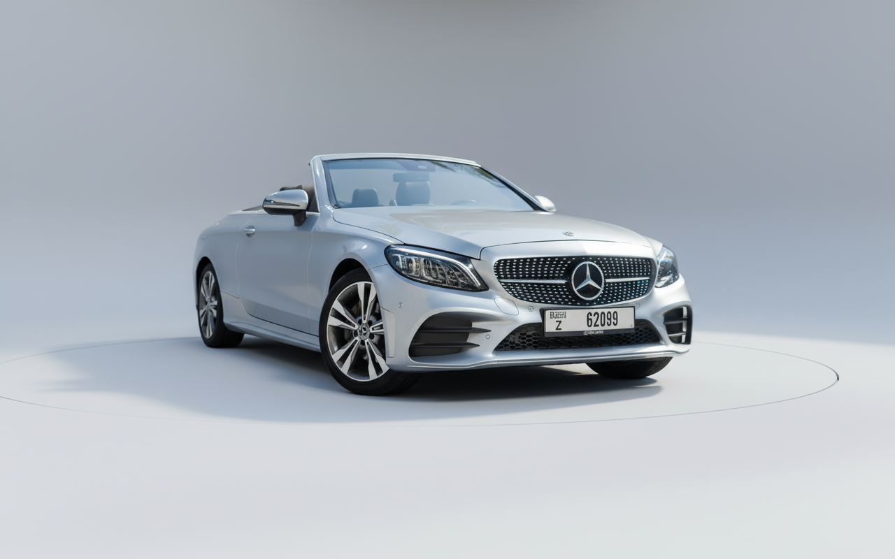 Rent Mercedes-Benz C200 Convertible 2023 Grey or similar DRD Car Rental LLC