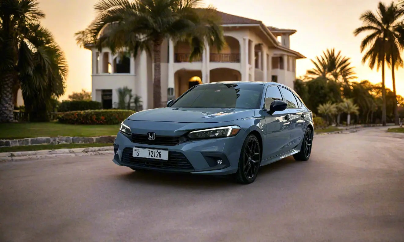 Rent Honda Civic Sport 2022 Light Blue or similar DRD Car Rental LLC