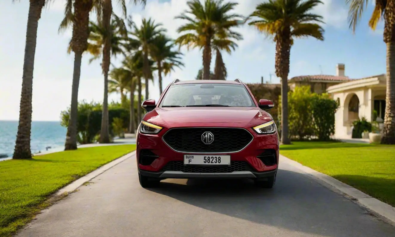 Rent MG ZS 2024 Red or similar DRD Car Rental LLC