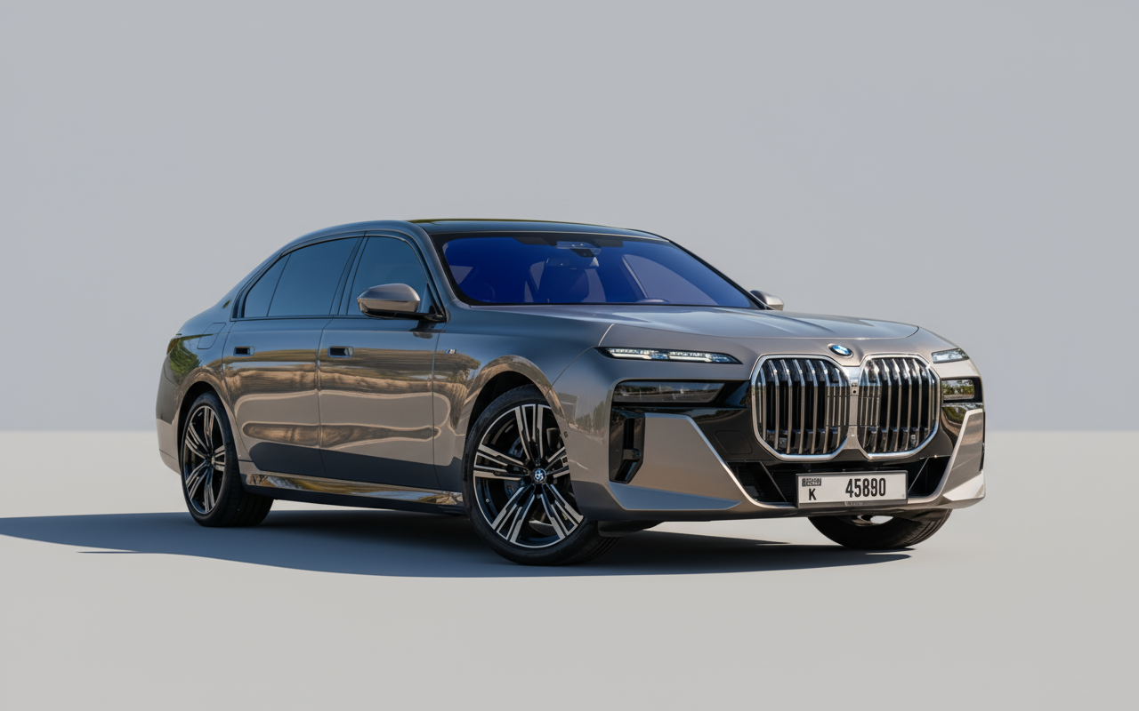 Rent BMW 740i M Kit 2024 Gold or similar DRD Car Rental LLC