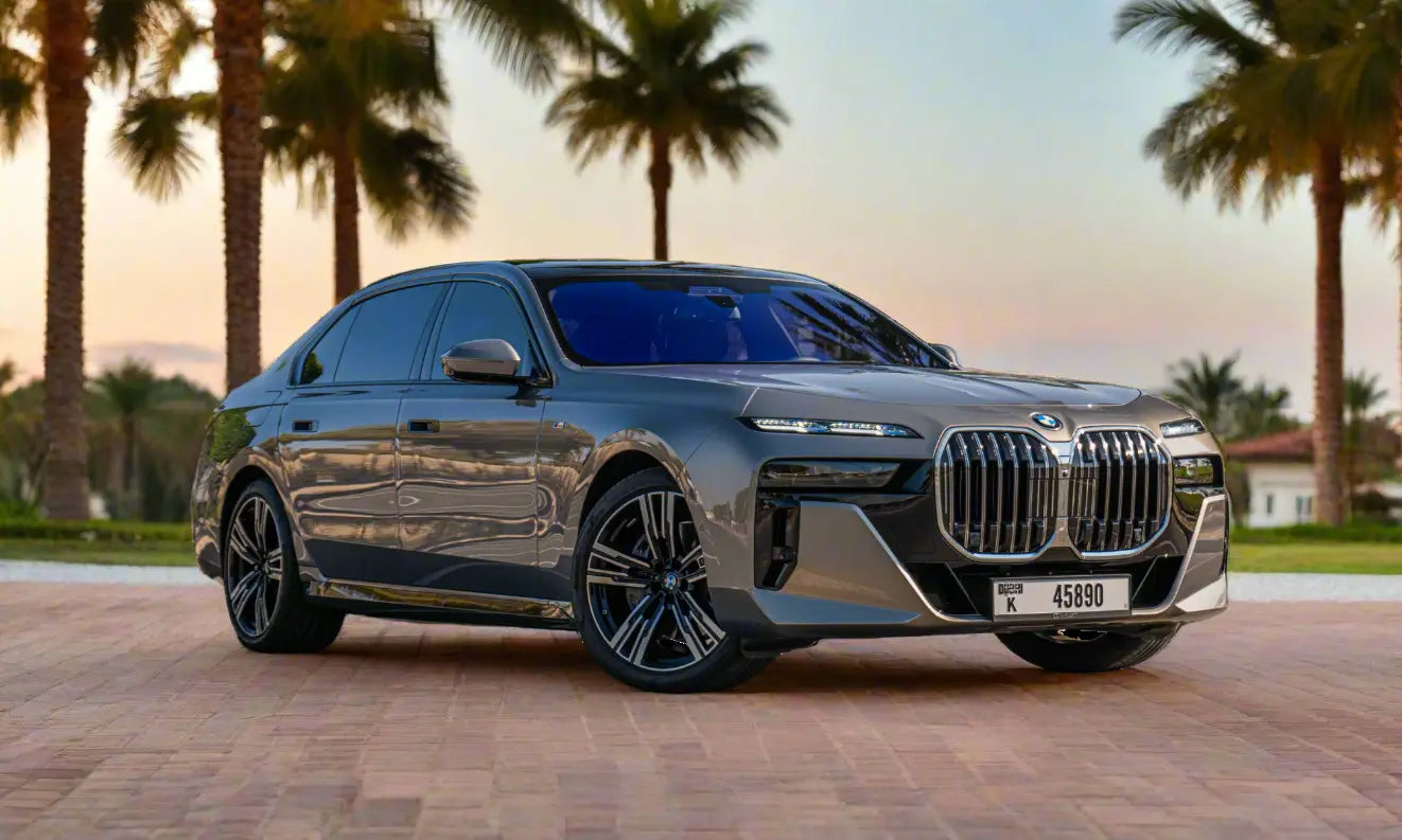 Rent BMW 740i M Kit 2024 Gold or similar DRD Car Rental LLC