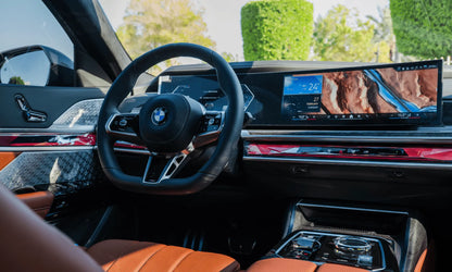 Rent BMW 740i M Kit 2024 Gold or similar DRD Car Rental LLC