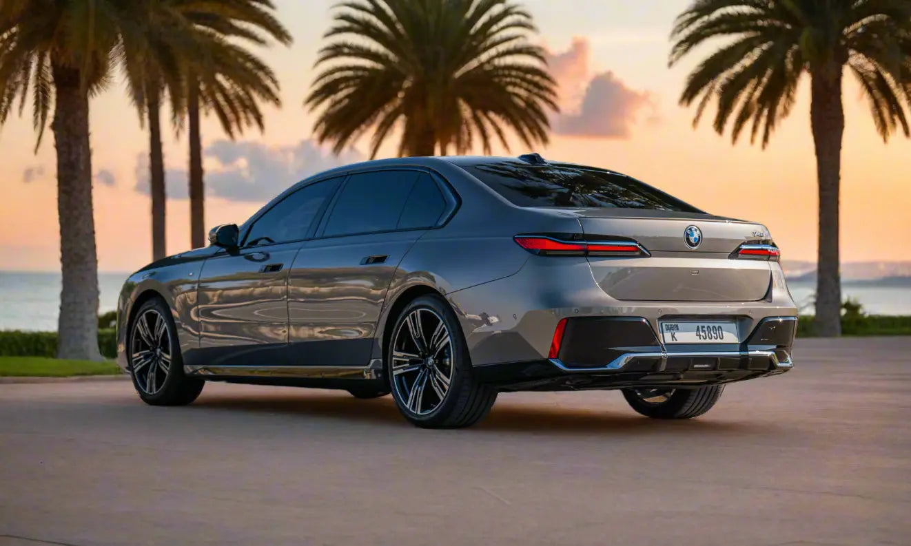 Rent BMW 740i M Kit 2024 Gold or similar DRD Car Rental LLC