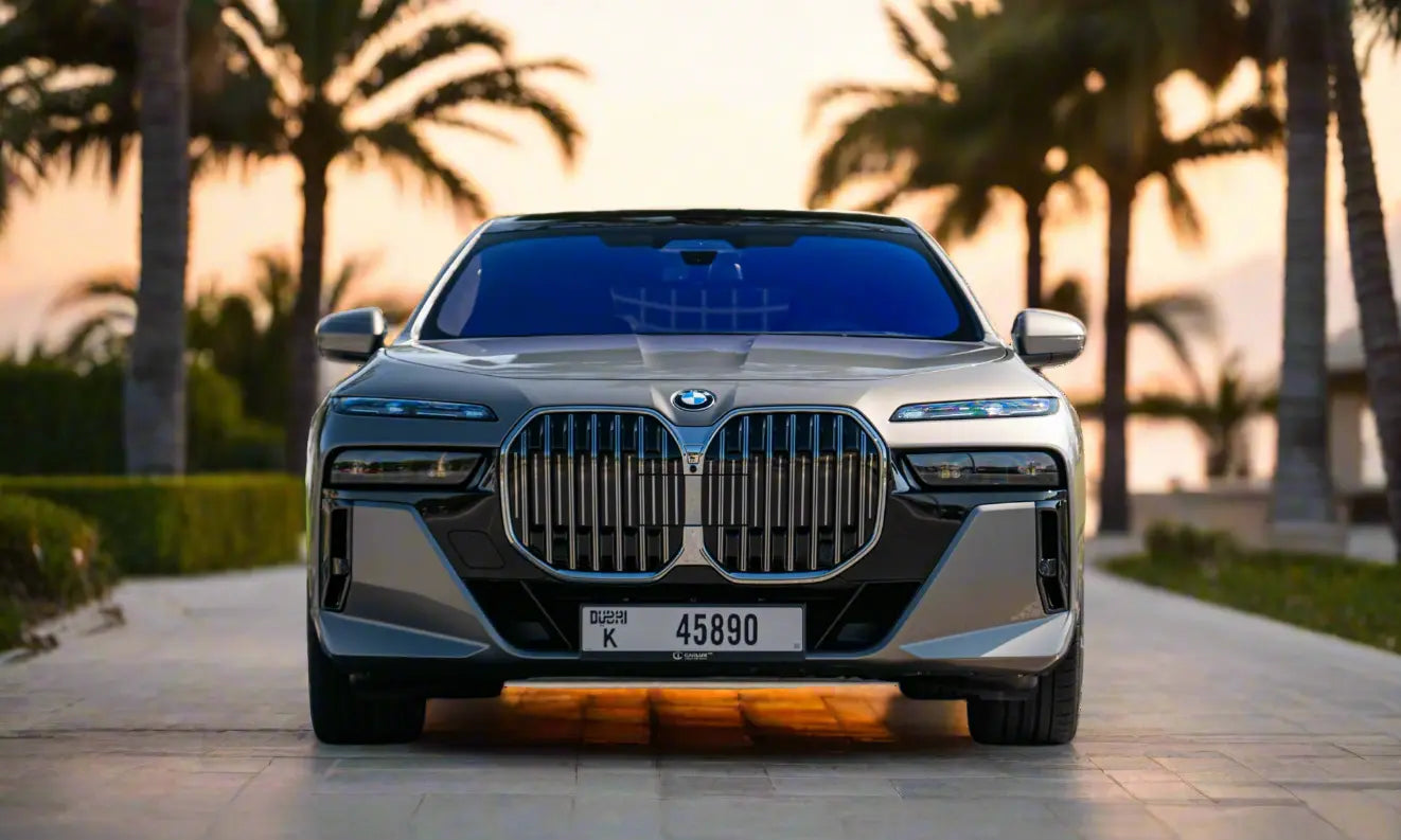 Rent BMW 740i M Kit 2024 Gold or similar DRD Car Rental LLC