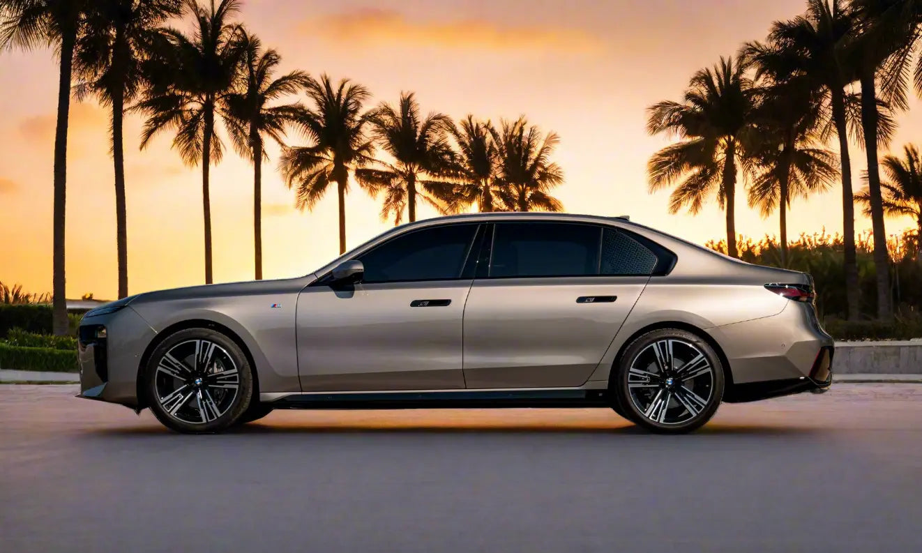 Rent BMW 740i M Kit 2024 Gold or similar DRD Car Rental LLC