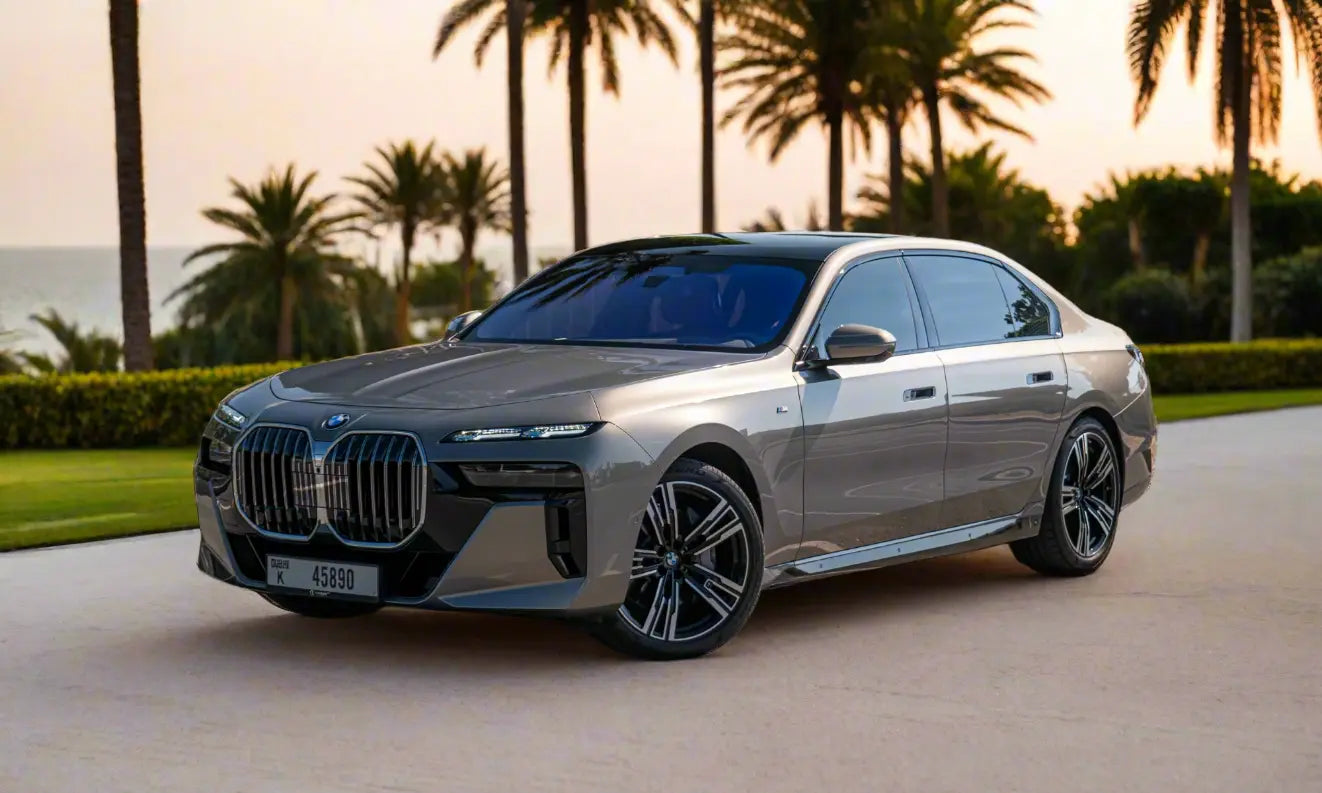 Rent BMW 740i M Kit 2024 Gold or similar DRD Car Rental LLC