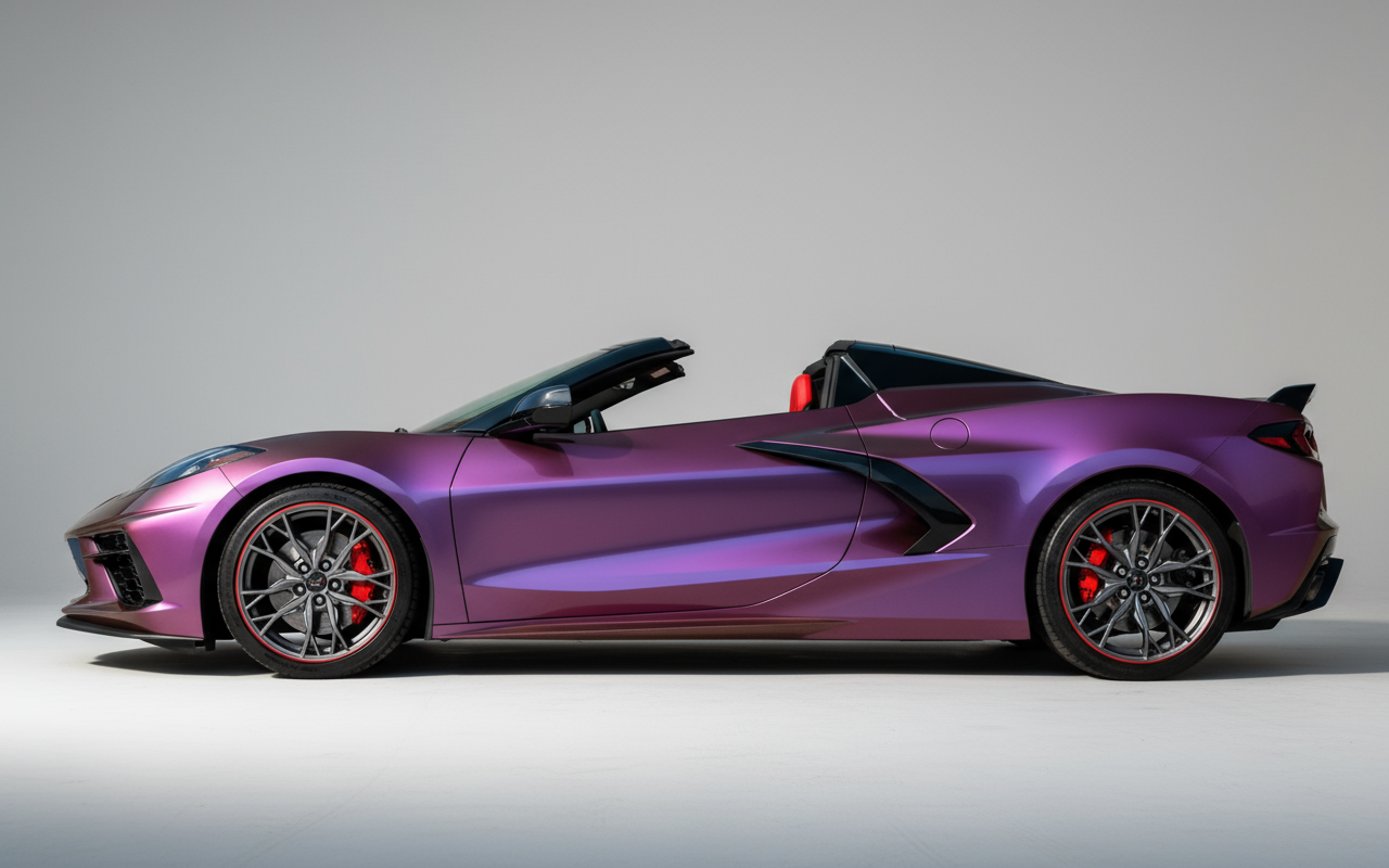 Rent Corvette C8 Stingray 2023 Maroon or similar DRD Car Rental LLC