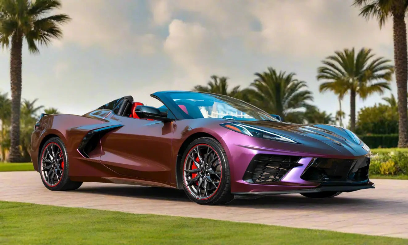 Rent Corvette C8 Stingray 2023 Maroon or similar DRD Car Rental LLC