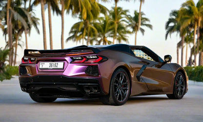Rent Corvette C8 Stingray 2023 Maroon or similar DRD Car Rental LLC
