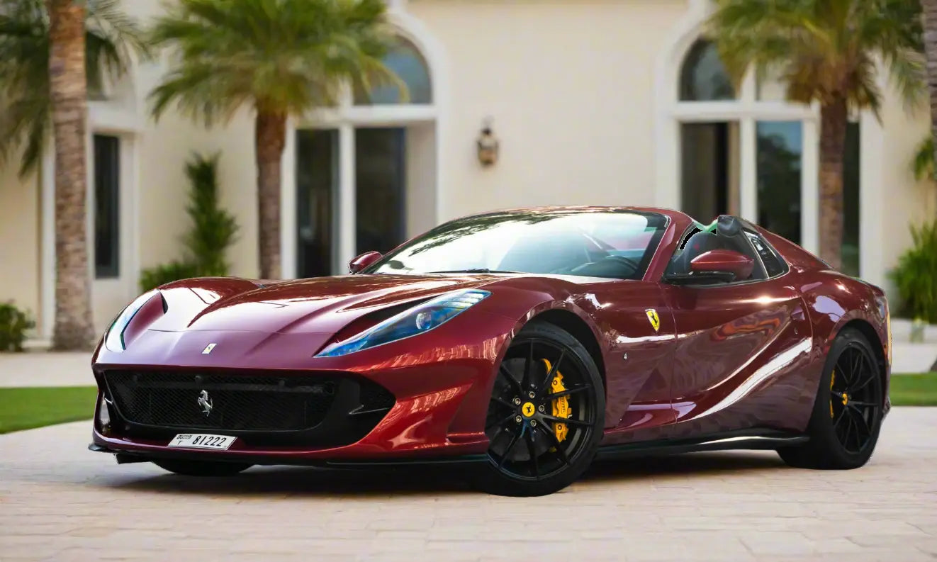 Rent Ferrari 812 GTS 2023 Red or similar DRD Car Rental LLC