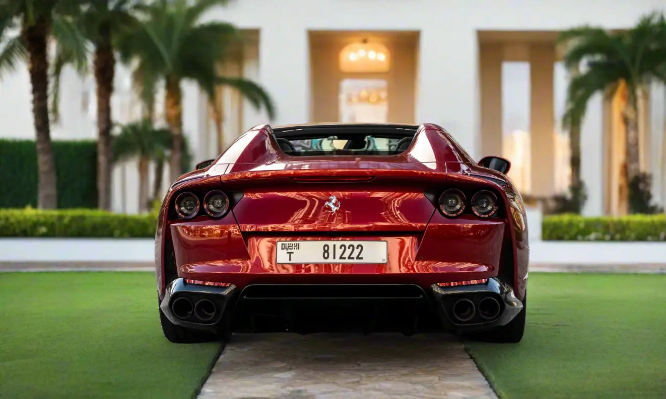Rent Ferrari 812 GTS 2023 Red or similar DRD Car Rental LLC