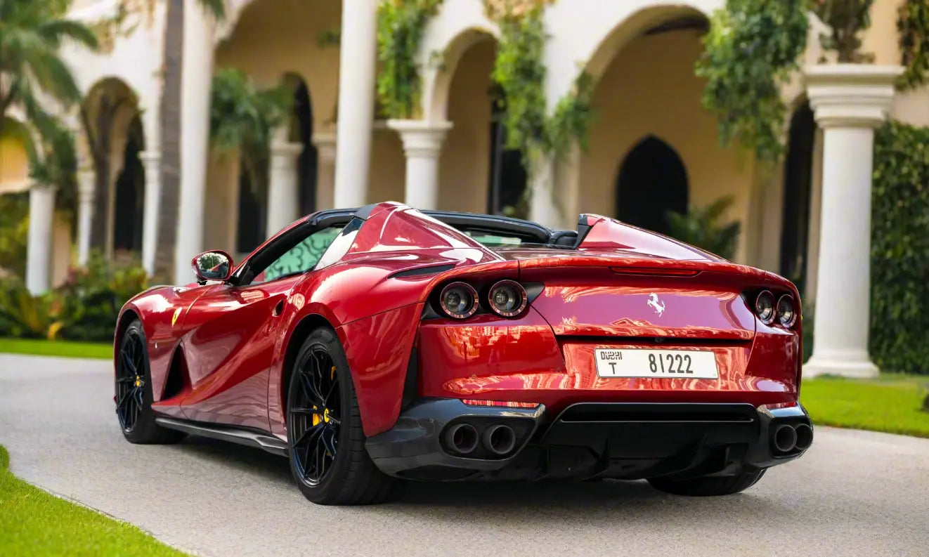 Rent Ferrari 812 GTS 2023 Red or similar DRD Car Rental LLC