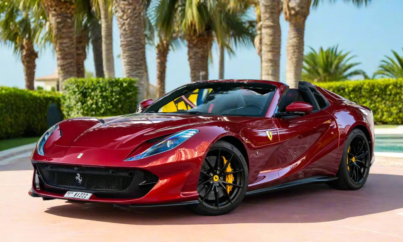 Rent Ferrari 812 GTS 2023 Red or similar DRD Car Rental LLC