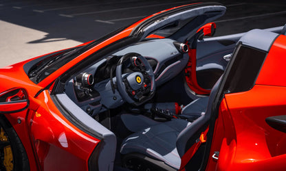 Rent Ferrari F8 Tributo Spider 2023 Red or similar DRD Car Rental LLC