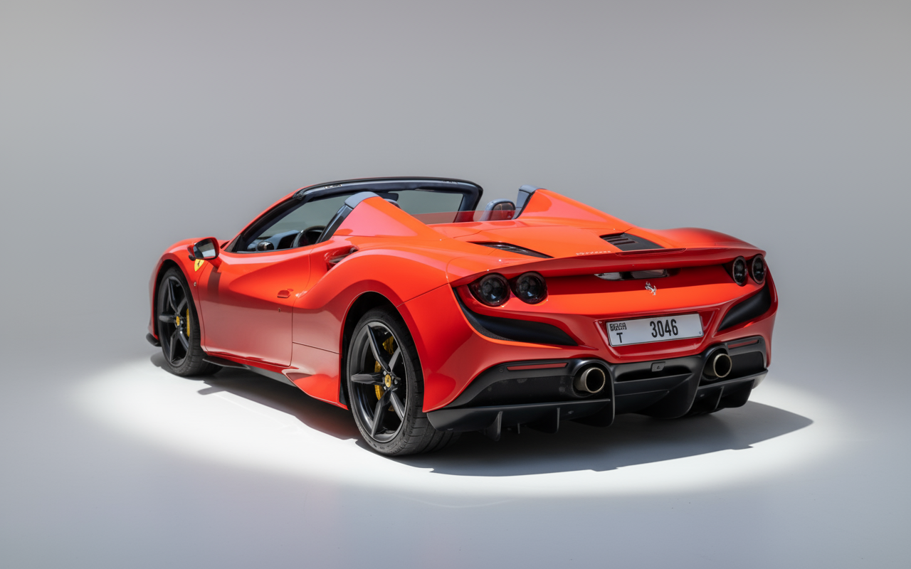 Rent Ferrari F8 Tributo Spider 2023 Red or similar DRD Car Rental LLC