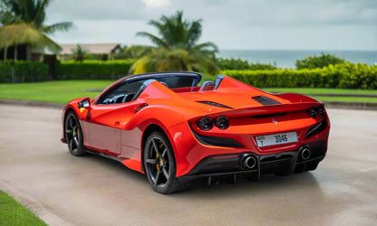 Rent Ferrari F8 Tributo Spider 2023 Red or similar DRD Car Rental LLC