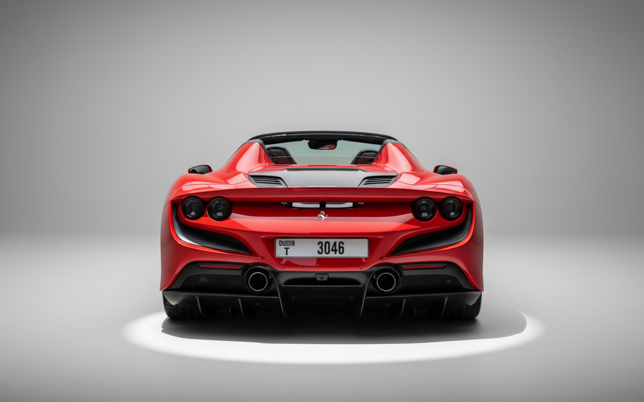 Rent Ferrari F8 Tributo Spider 2023 Red or similar DRD Car Rental LLC