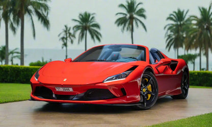 Rent Ferrari F8 Tributo Spider 2023 Red or similar DRD Car Rental LLC