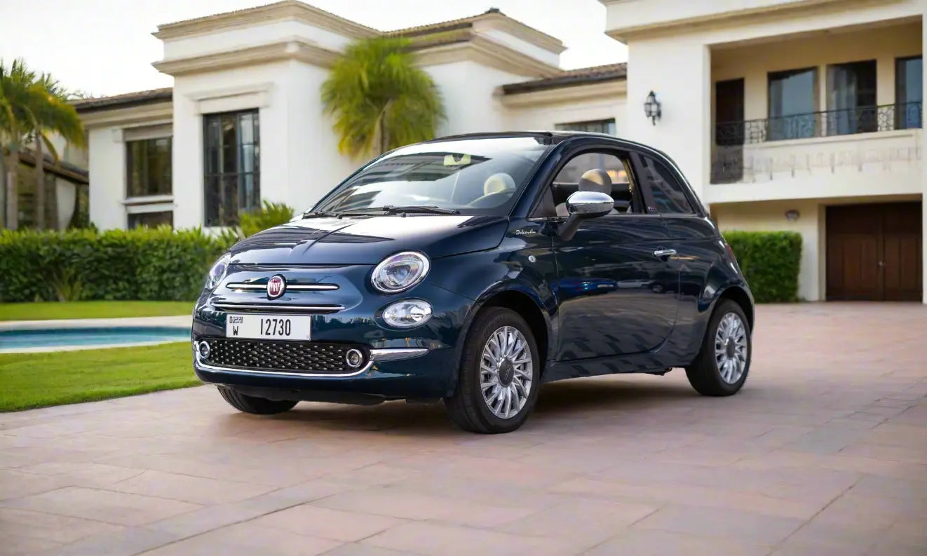 Rent Fiat dolcevita 500 2022 Blue or similar DRD Car Rental LLC