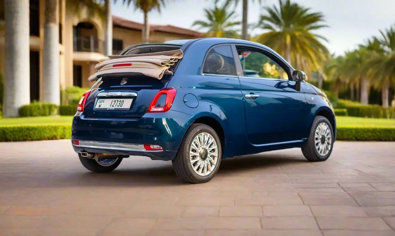 Rent Fiat dolcevita 500 2022 Blue or similar DRD Car Rental LLC