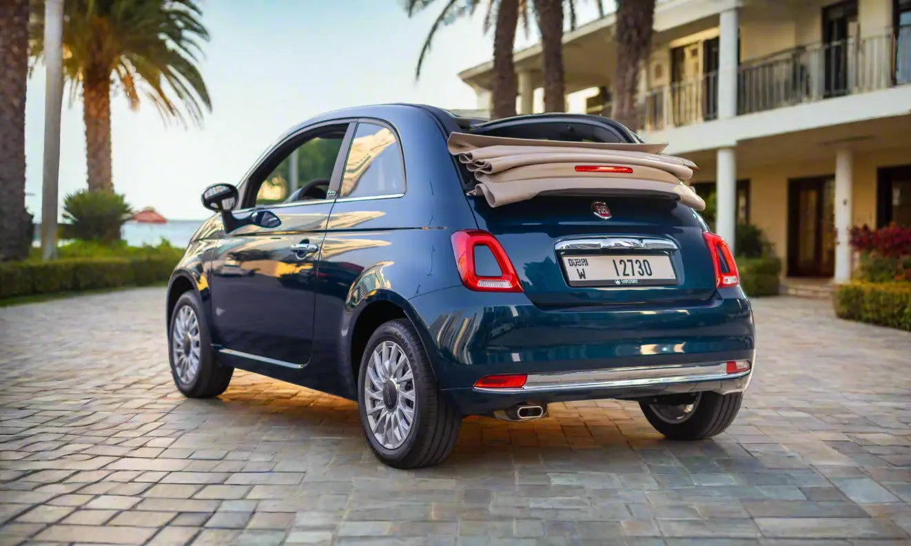 Rent Fiat dolcevita 500 2022 Blue or similar DRD Car Rental LLC