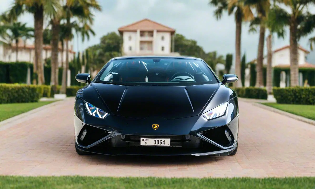 Rent Lamborghini Huracan Evo Spider 2023 Black or similar DRD Car Rental LLC