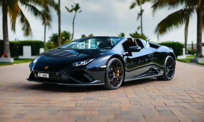 Rent Lamborghini Huracan Evo Spider 2023 Black or similar DRD Car Rental LLC