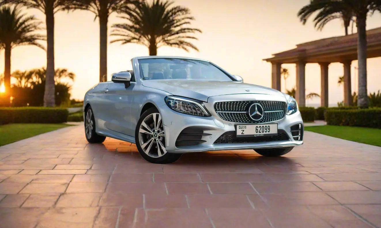 Rent Mercedes-Benz C200 Convertible 2023 Grey or similar DRD Car Rental LLC