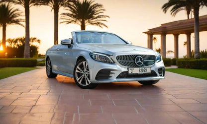 Rent Mercedes-Benz C200 Convertible 2023 Grey or similar DRD Car Rental LLC