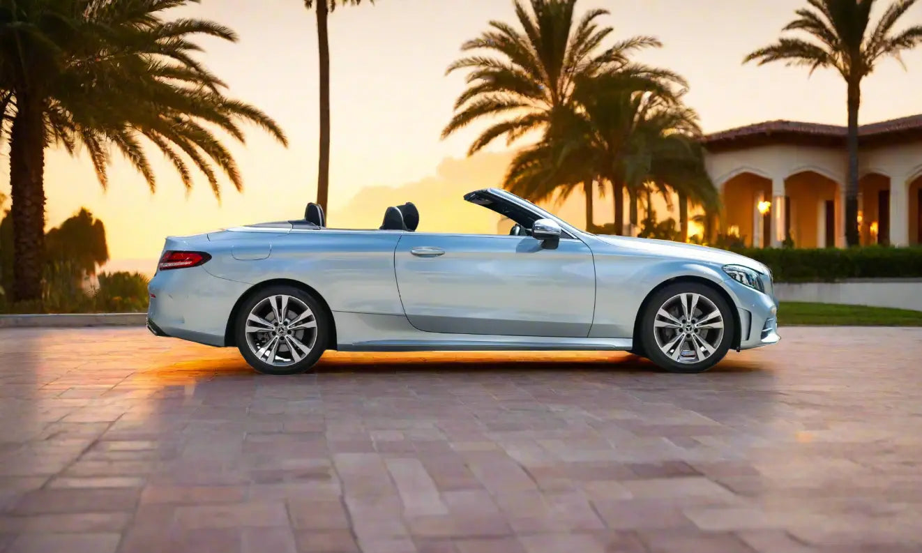 Rent Mercedes-Benz C200 Convertible 2023 Grey or similar DRD Car Rental LLC