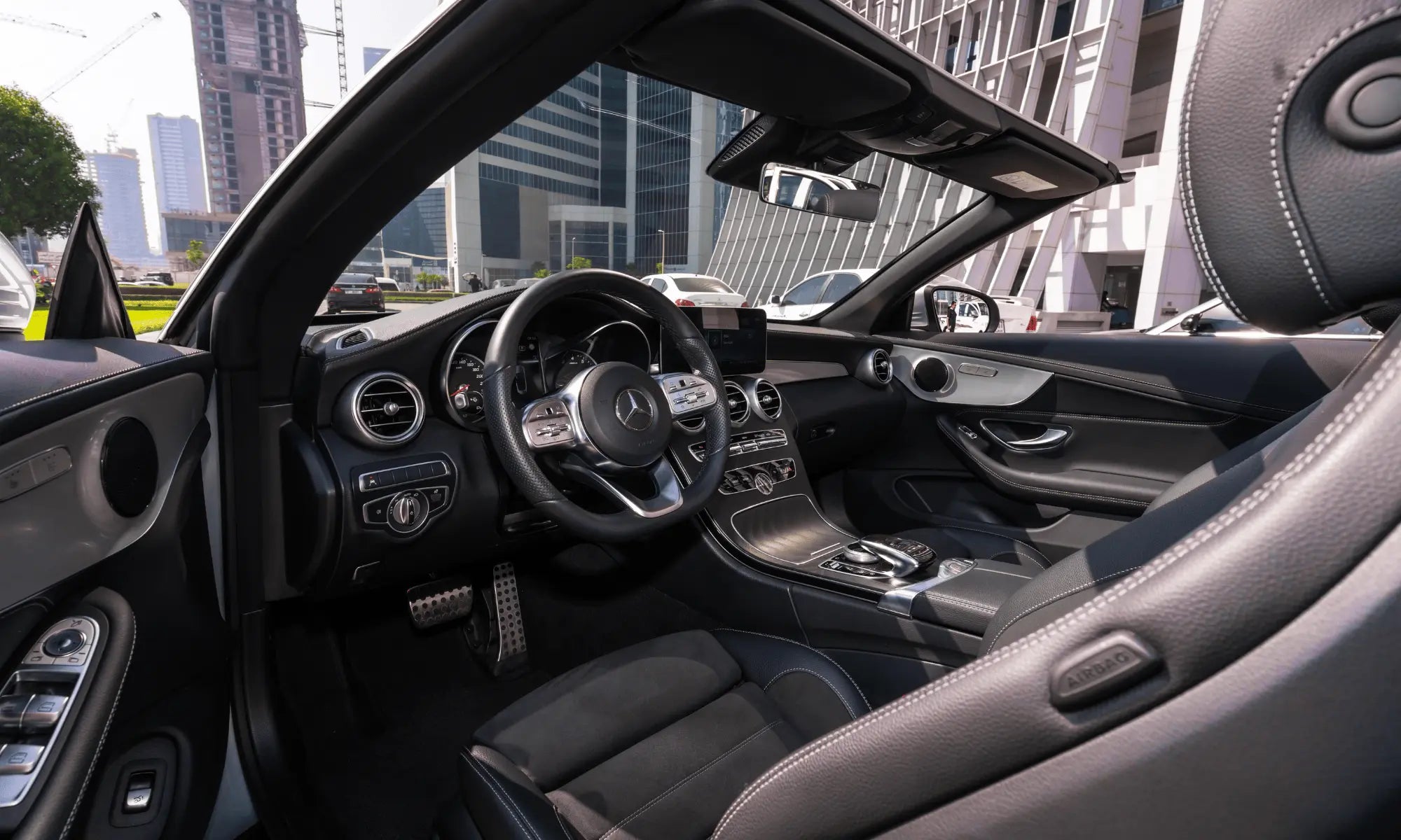Rent Mercedes-Benz C200 Convertible 2023 Grey or similar DRD Car Rental LLC