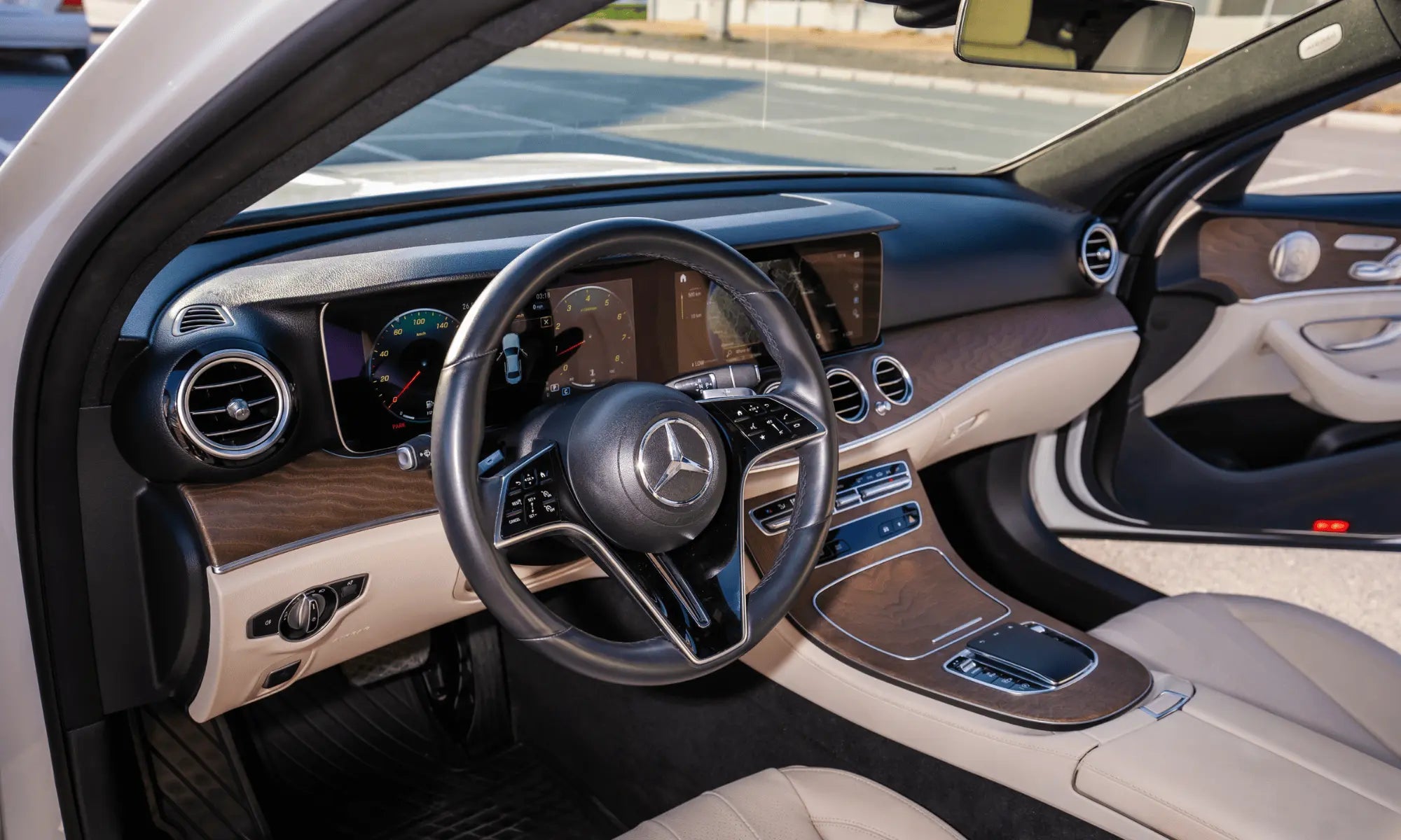 Rent Mercedes-Benz E350 AMG 2023 White or similar DRD Car Rental LLC