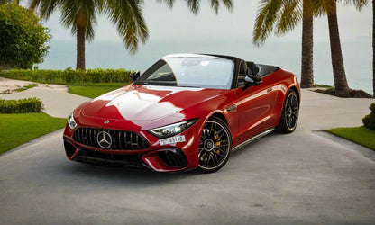 Rent Mercedes-Benz SL63 AMG 2023 Red or similar DRD Car Rental LLC
