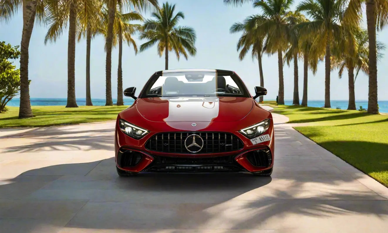 Rent Mercedes-Benz SL63 AMG 2023 Red or similar DRD Car Rental LLC