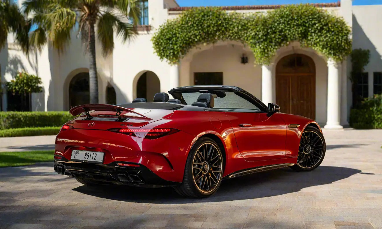 Rent Mercedes-Benz SL63 AMG 2023 Red or similar DRD Car Rental LLC